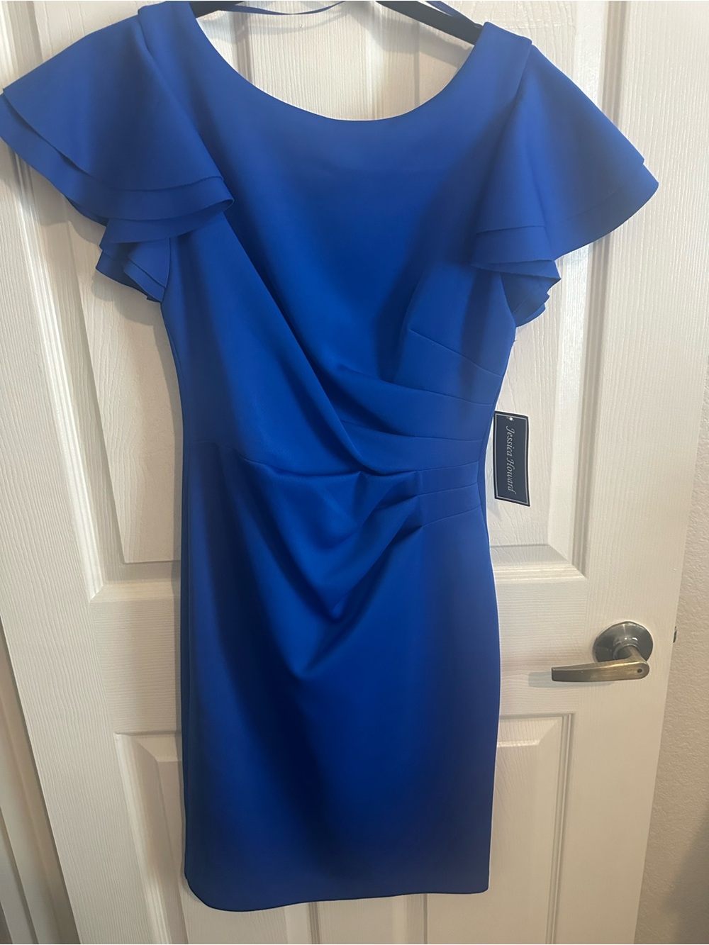 Jessica Howard Cobalt Blue Zip-Back Dress
